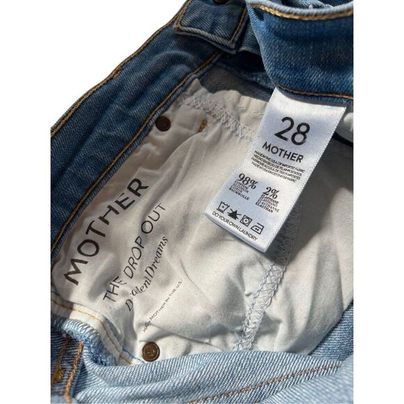 MOTHER Denim The Dropout Ankle Light Wash Size 28 - Picture 6 of 16